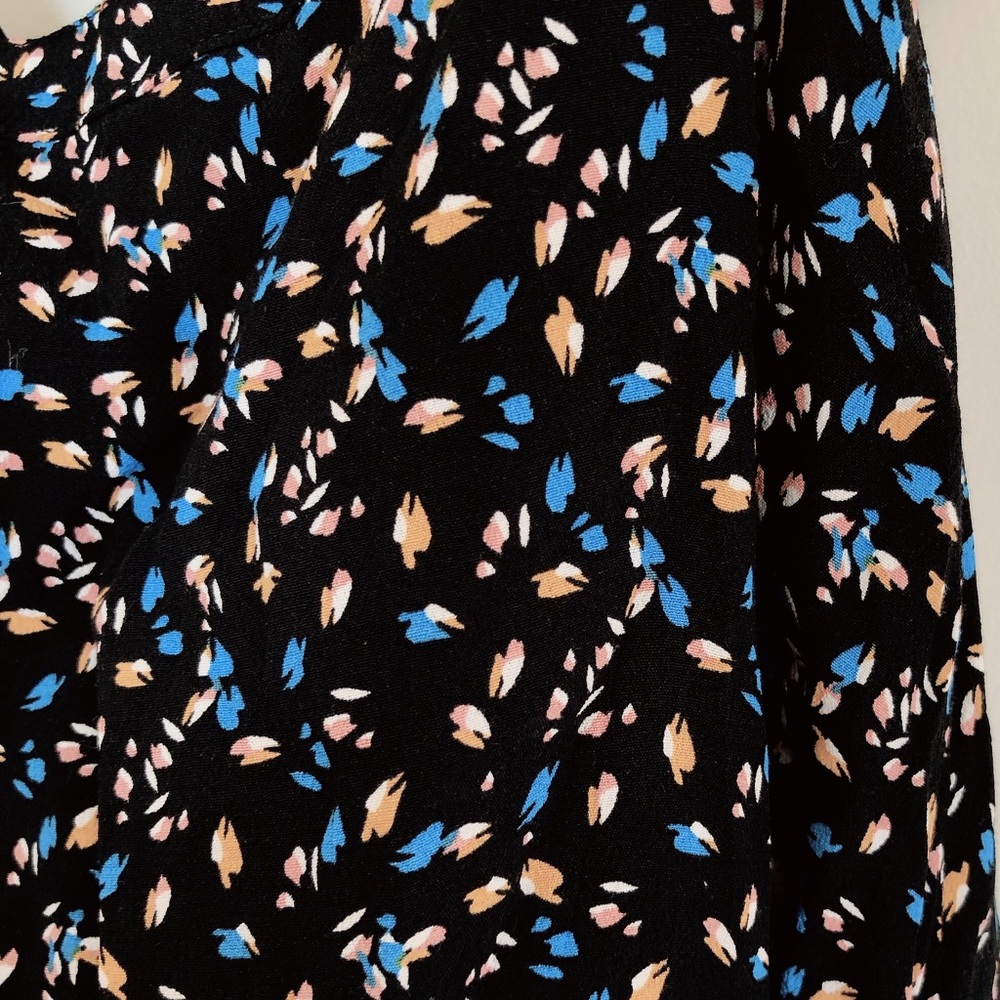 Olivaceous Black With Colorful Pattern Mini Dress! - image 4